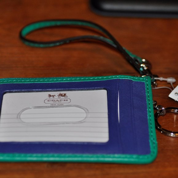 Coach French Blue Multi Silver Mini Skinny - Picture 1 of 3